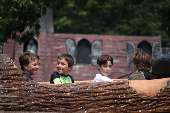 The log flume ride