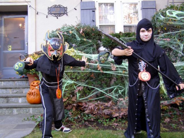 Jonathan and Robert on Halloween