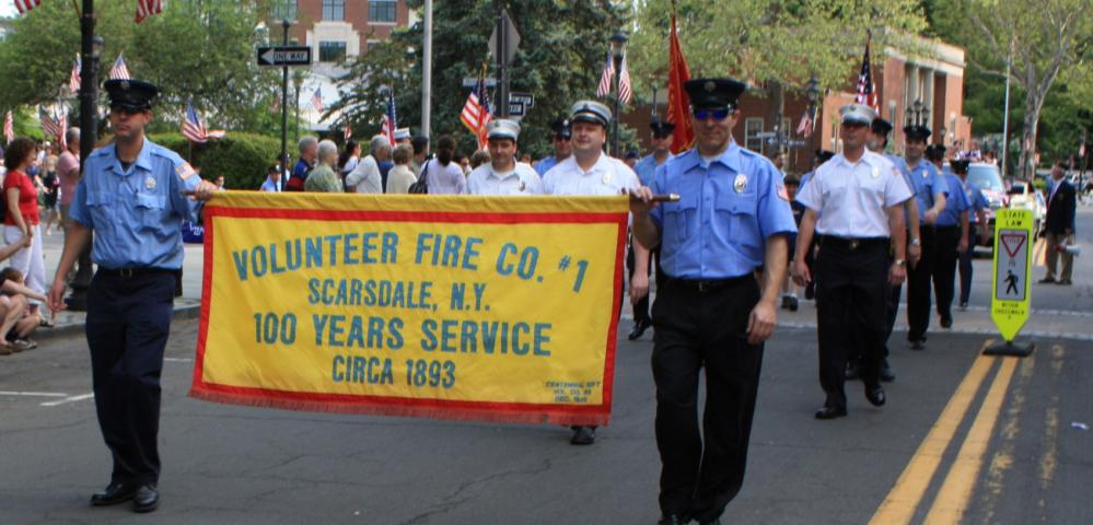 Firemen marching