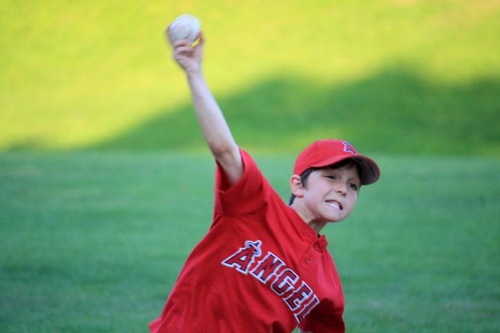He throws