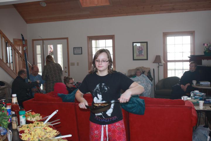 Haley made pancakes