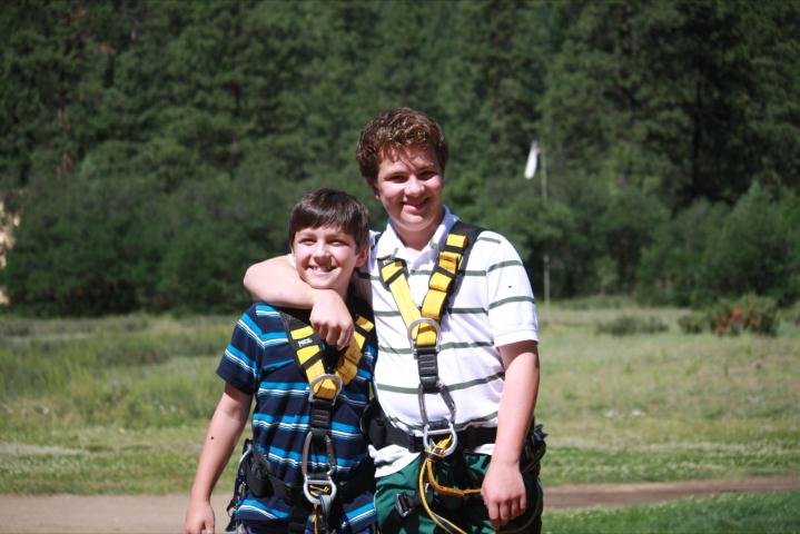Getting ready to Zip Line