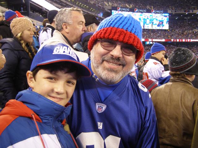 Jonathan and Ian at the Giant Game