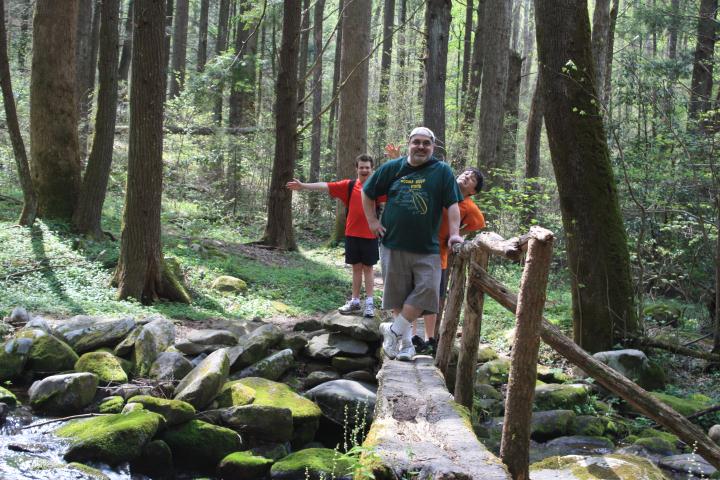 Boys on the trail