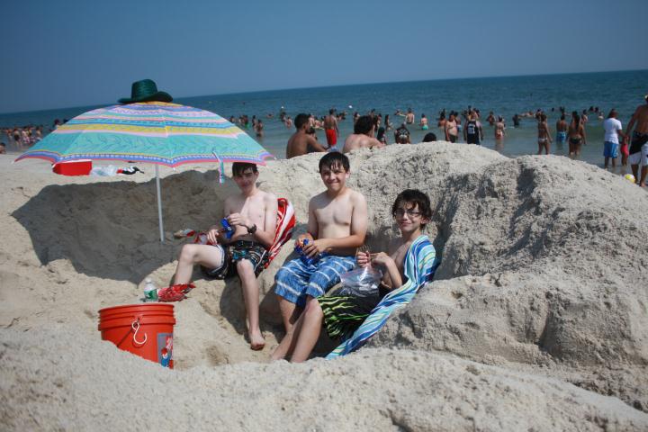 A snack in the shade