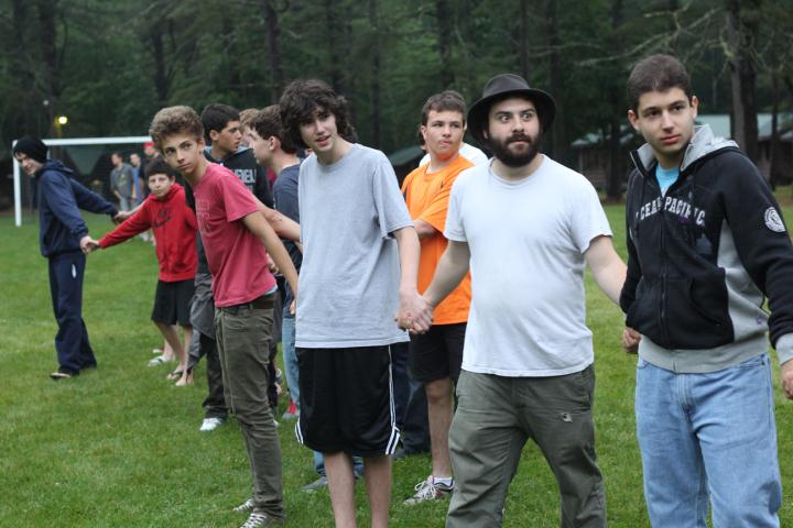Robert at Camp - group games
