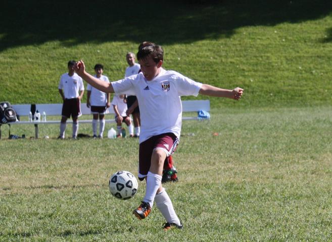Jonathan playing Soccer