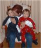 Grandma Bev kisses Jonathan with Robert