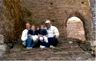 On the steps in St. Davids
