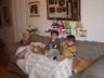Watching TV with dad