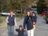 Grandma Beverly, Nancy, Jonathan and Robert walk to the beach