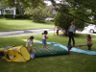 Playing in the front yard