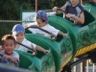 Robert and Jonathan on the dragon roller coaster