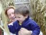 Nancy and Jonathan in the 'corn maze'