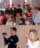 Parents watching their children