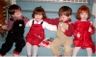 Jonathan, Chrissy, Robert and Lucy eat lollipops