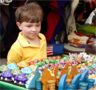 Robert looks at the stuff for sale
