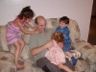 Uncle Mike plays with the kids