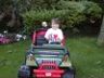 Robert rides the jeep - a present from Grandma Beverly