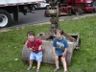 Jonathan and Robert - Trucks at the Bridgeport zoo