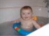 Robert in new bath seat