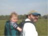 Ian with Robert in the pack&nbsp;