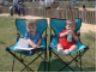 A seat, a book and a beer